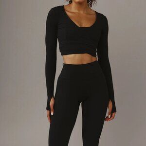 Monday Swimwear Yosemite Top - Black Rib NWT